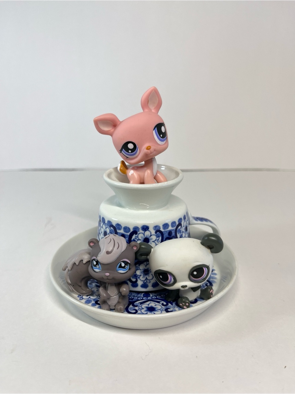 Vintage Authentic Littlest Pet Shop LPS Lot 1414 Deer 484 Squirrel 89 Panda Bear